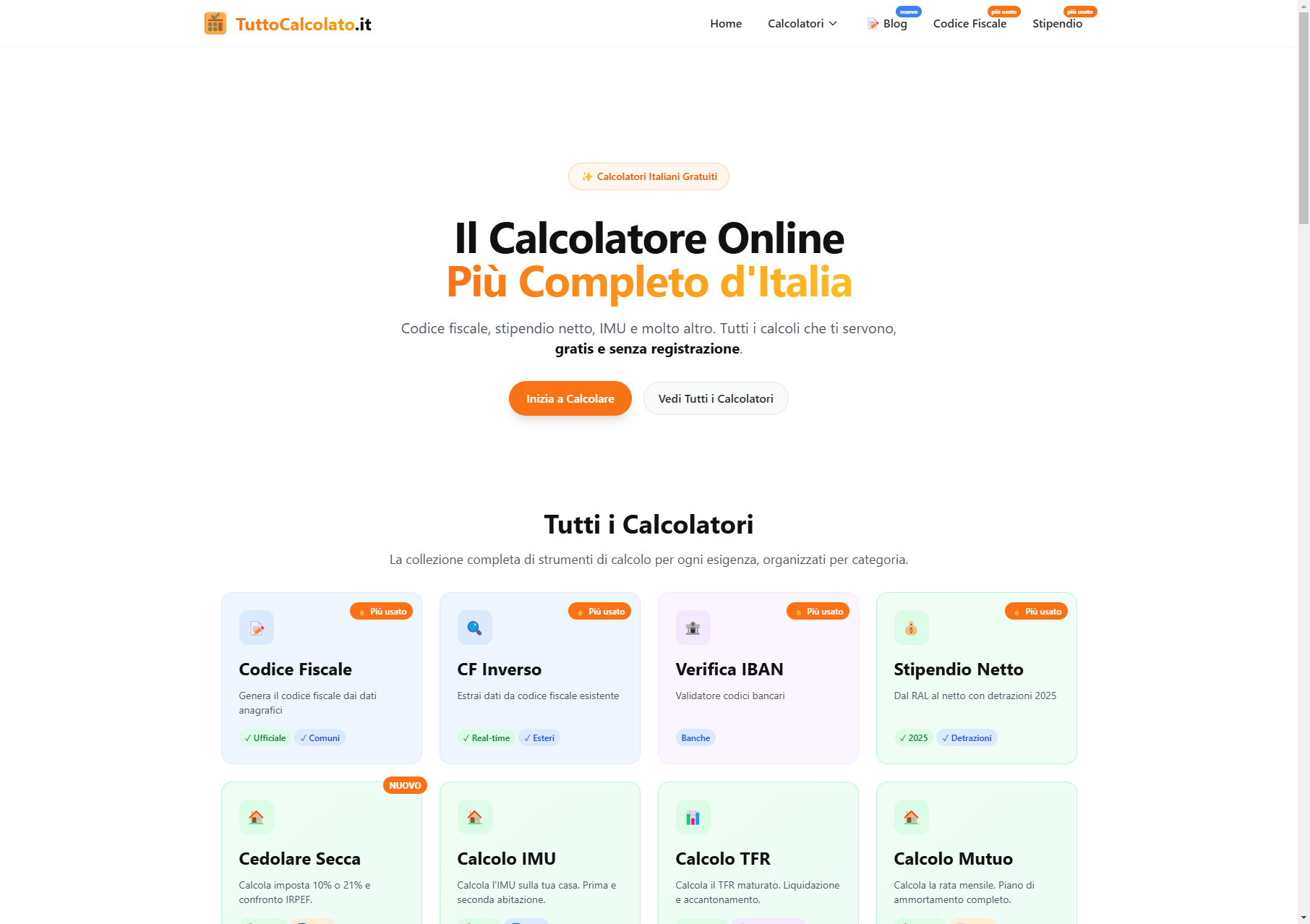 TuttoCalcolato.it - Il Calcolatore Online Più Completo d'Italia media 1