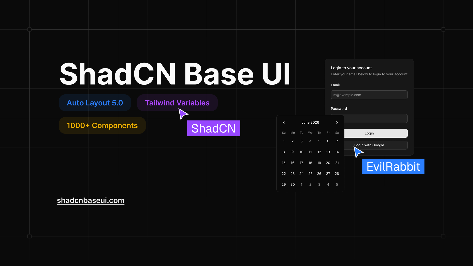 ShadCN Base UI gallery image