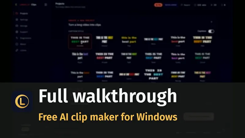 LunarClip screenshot 1 (video preview)