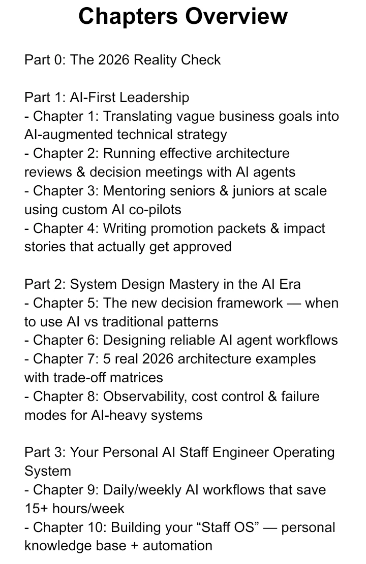 The AI Staff Engineer Playbook 2026 대표 미리보기