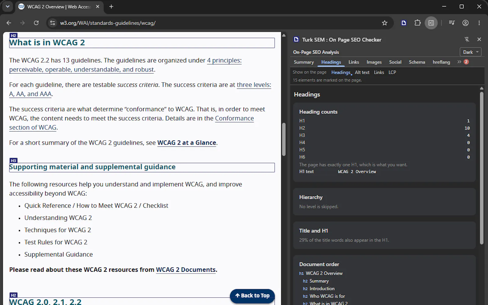 Turk SEM : On Page SEO Checker screenshot 5