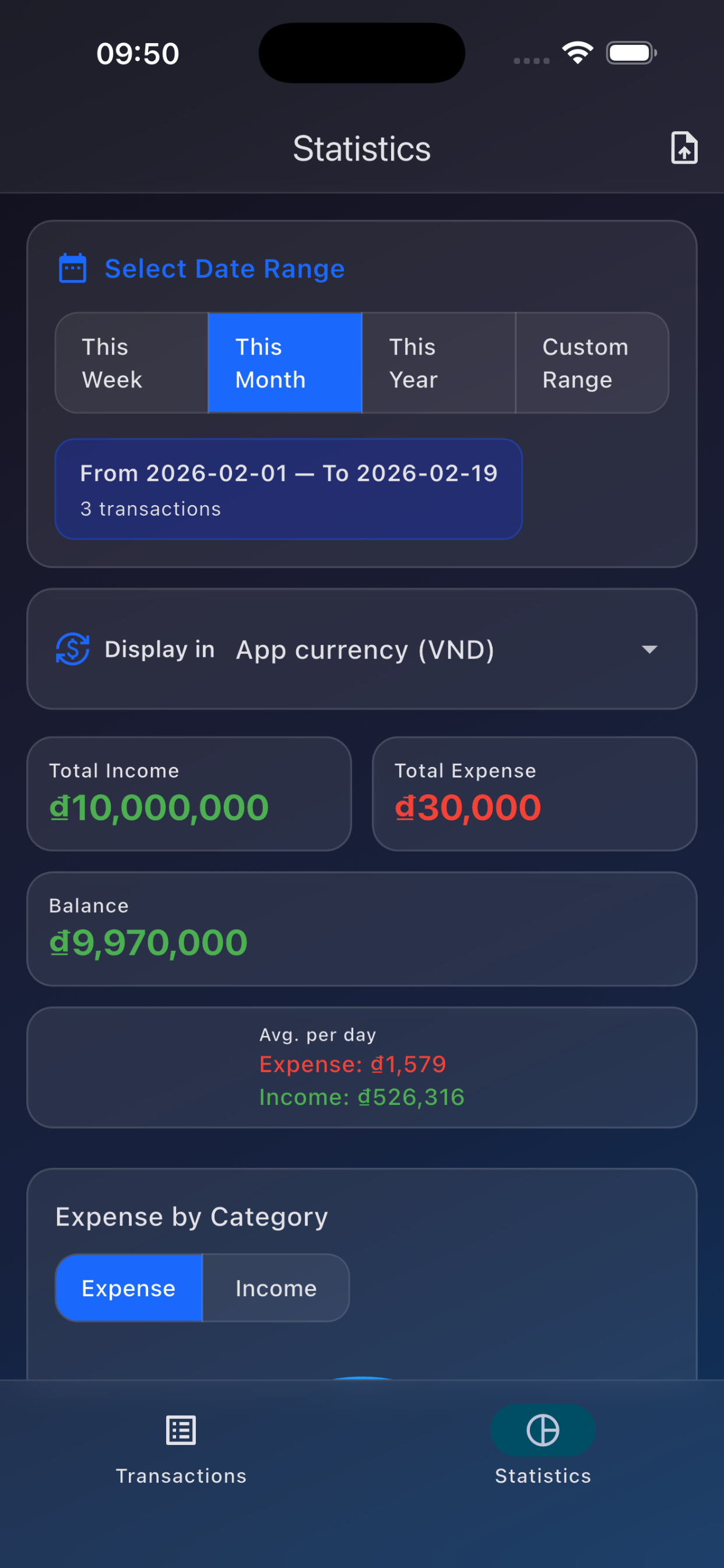Expense Tracker - Screenshot 4 showing product features and functionality