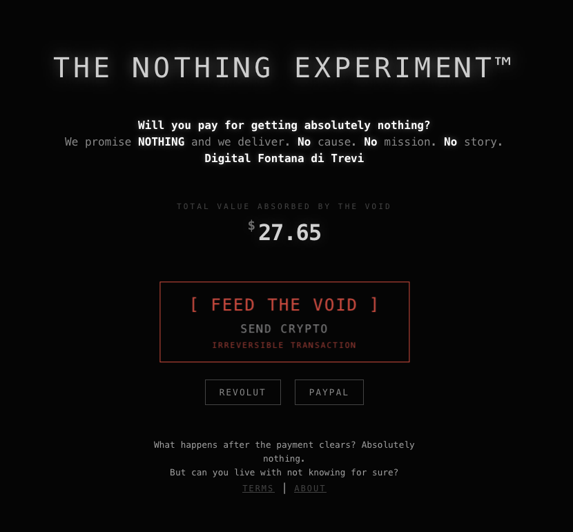 The Nothing Experiment™ gallery image