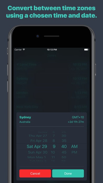 Zones - View & Convert Time Zones gallery image
