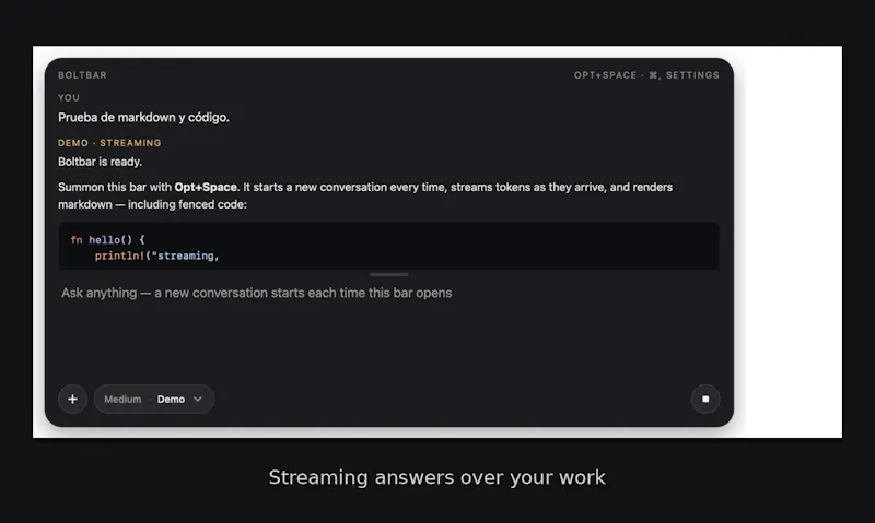 Boltbar screenshot 5