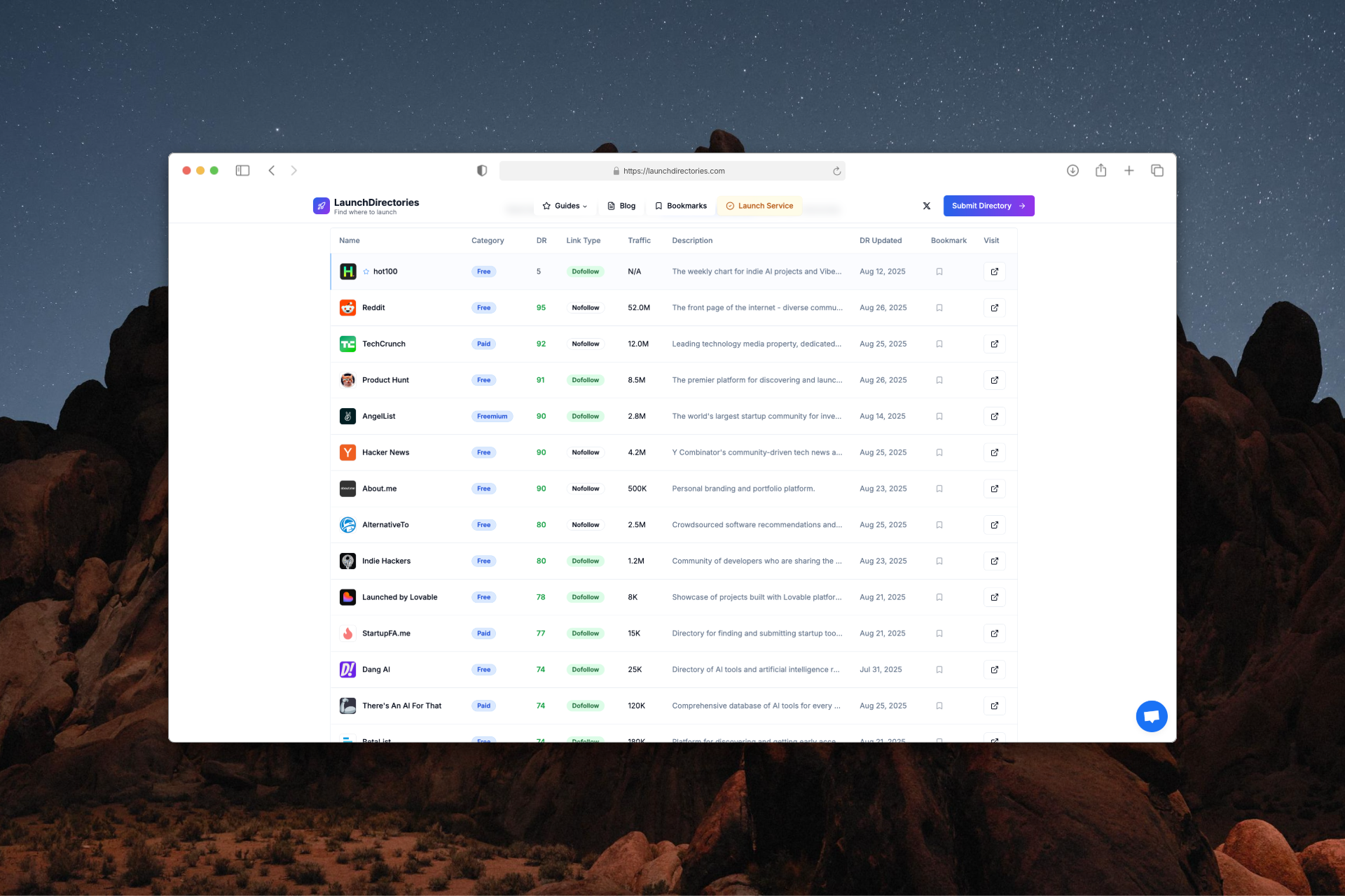 LaunchDirectories gallery image