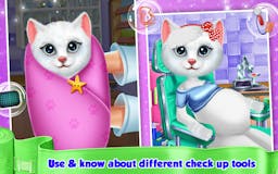 Kitten Newborn Doctor Clinic Checkup Game media 2