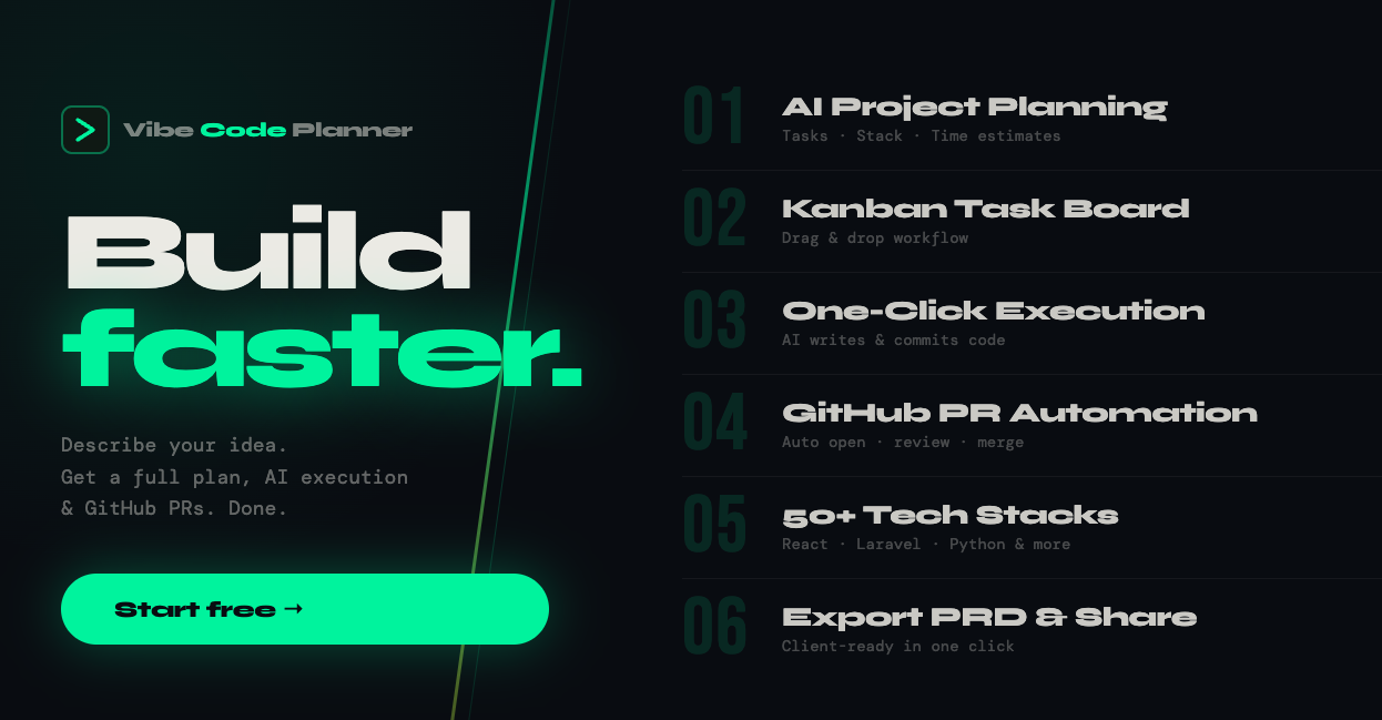 AI Vibe Code Planner gallery image