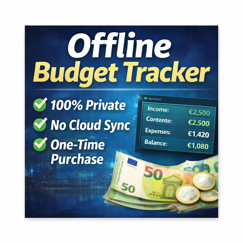 Offline Budget Tracker (Windows) - Product Hunt launch logo and brand identity