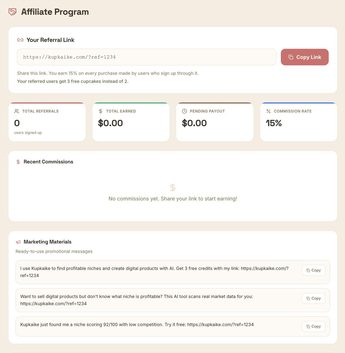 Kupkaike - Screenshot 4 showing product features and functionality