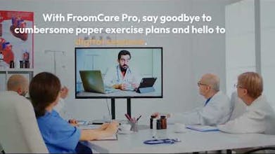 在FroomCare应用上，由人工智能驱动的搜索功能可协助查找特定的物理疗法锻炼。