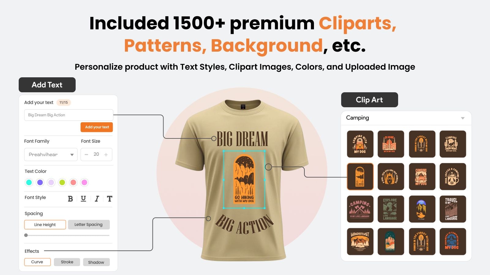 Magento製品デザイナー拡張機能 - Magento WebからStoreを印刷するためのProduct Personalizerメディア3