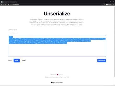 Unserialize gallery image