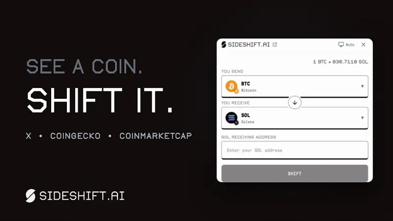 SideShift.ai  screenshot 1 (video preview)