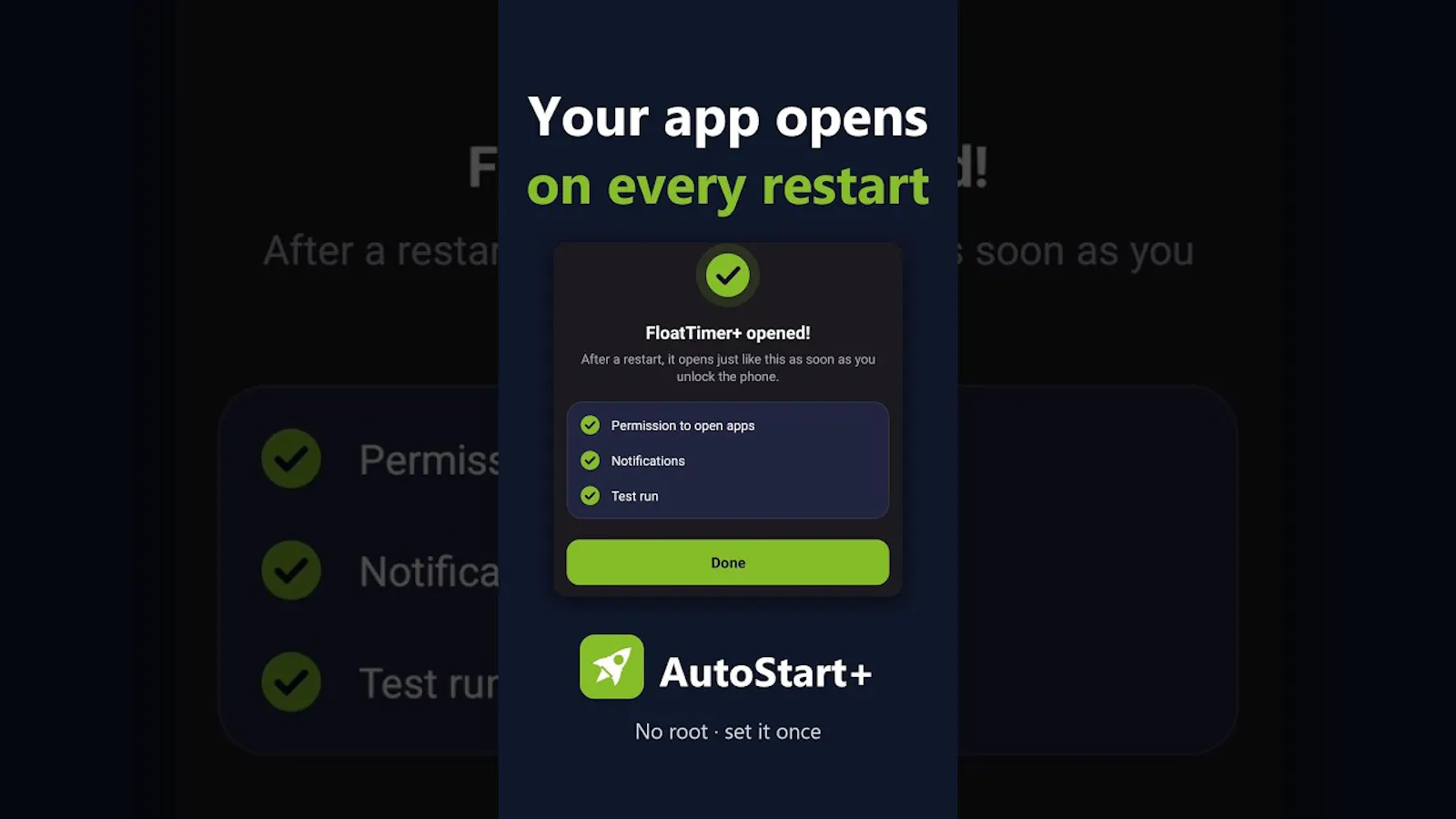 AutoStart+ screenshot 1 (video preview)
