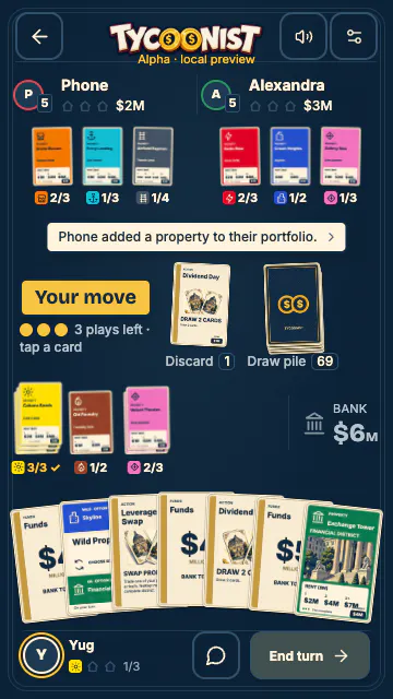 Tycoonist - Property Card Trading Game gallery image