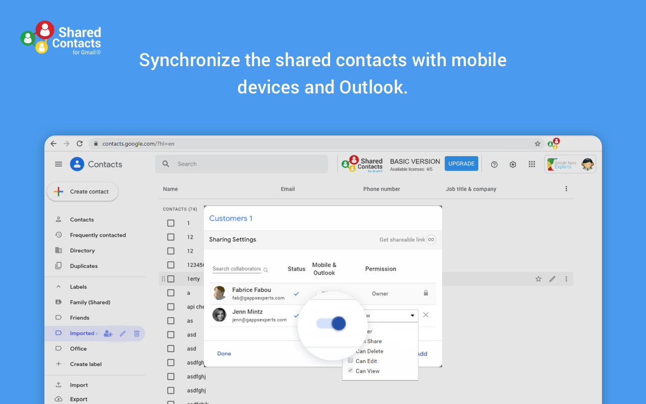 Shared Contacts for Gmail gallery image