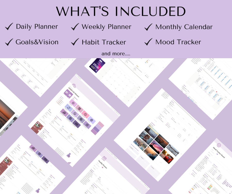 Notion TDAH Life Planner media 2