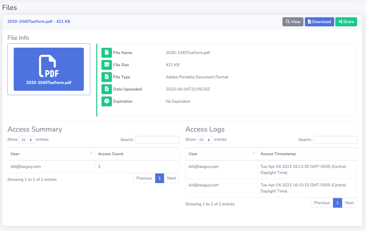 SendSecurely.io - Archivo seguro y de documentos con permiso y auditable media 3