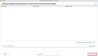 MacSonik Outlook.com Backup Tool gallery image