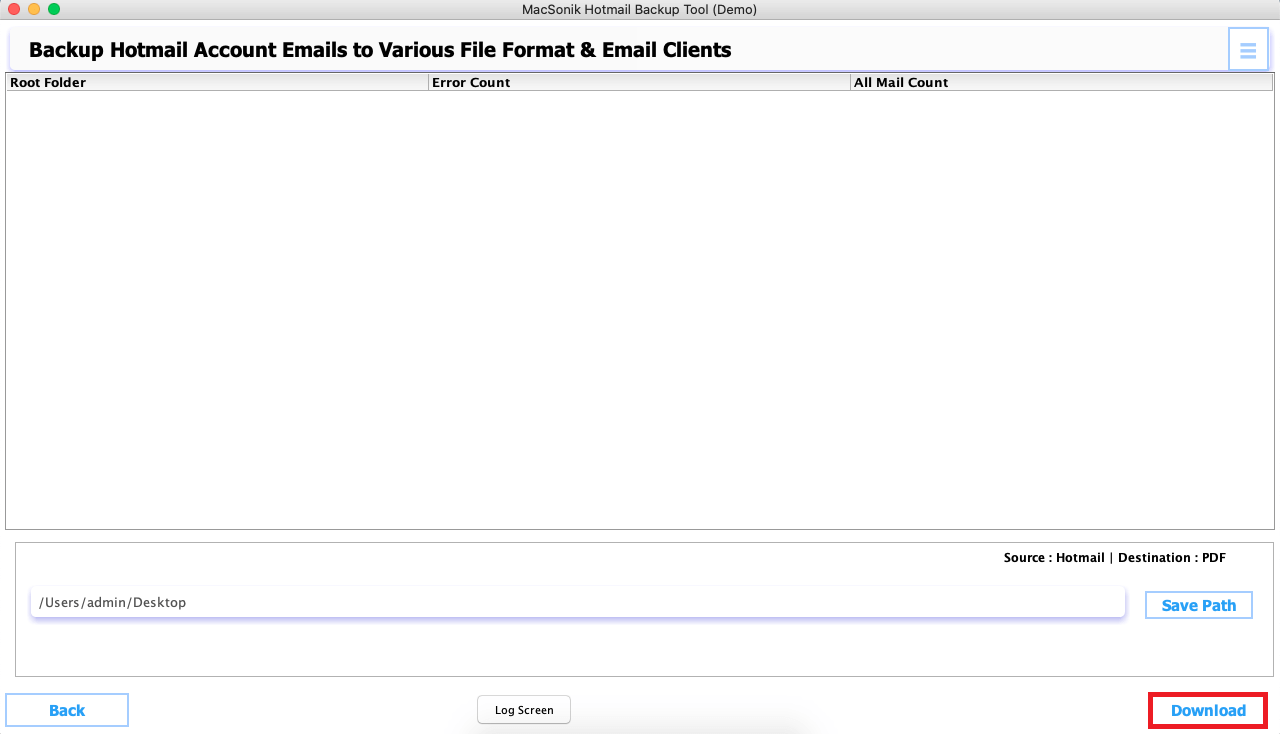 MacSonik Outlook.com Backup Tool - MacSonik Outlook.com Backup: Migrate Hotmail emails easily. media 3