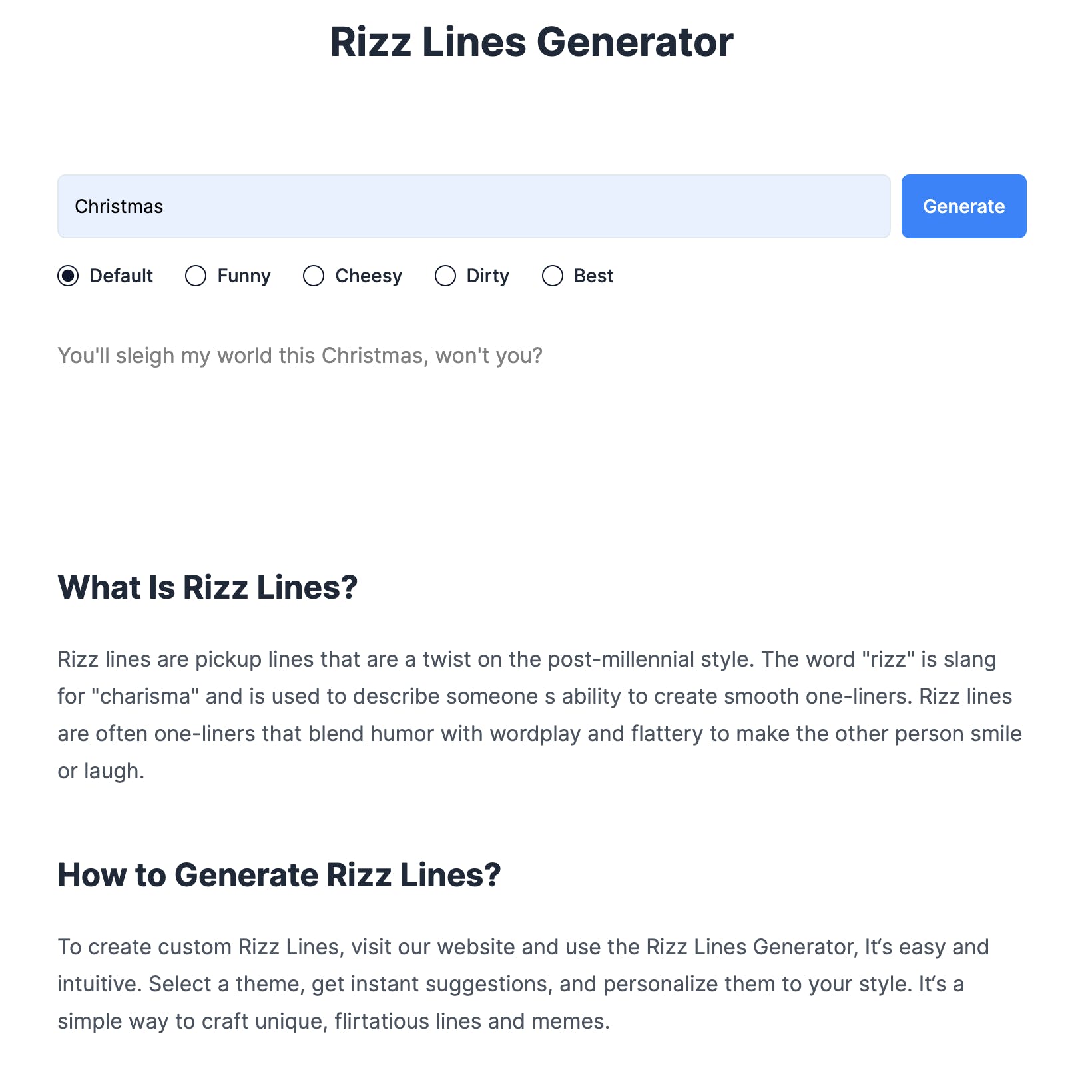 Rizz Lines Generator media 1