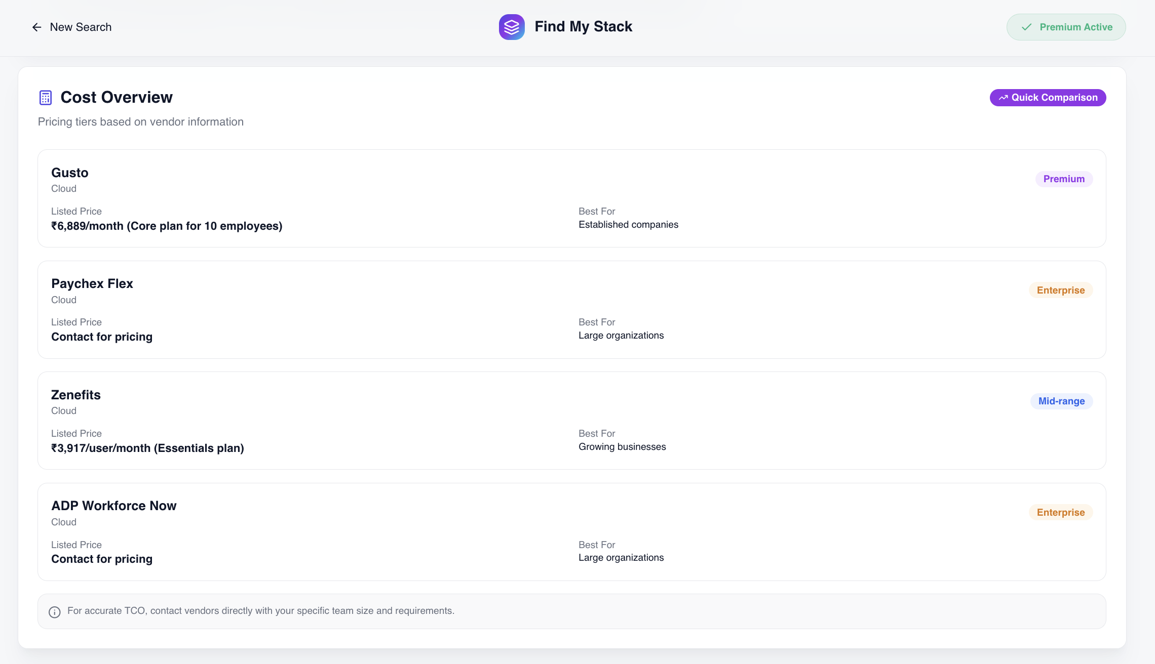 Find My Stack - Screenshot 5 showing product features and functionality