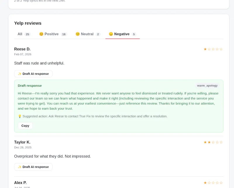 ReviewVista screenshot 2