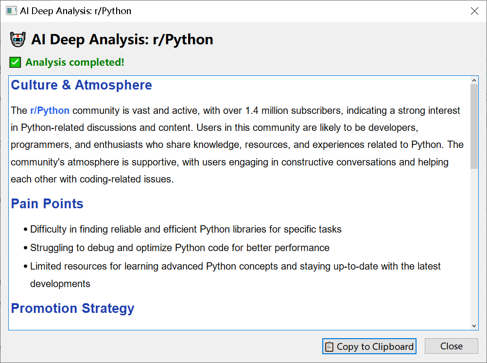Reddit Toolbox - Screenshot 2 showing product features and functionality