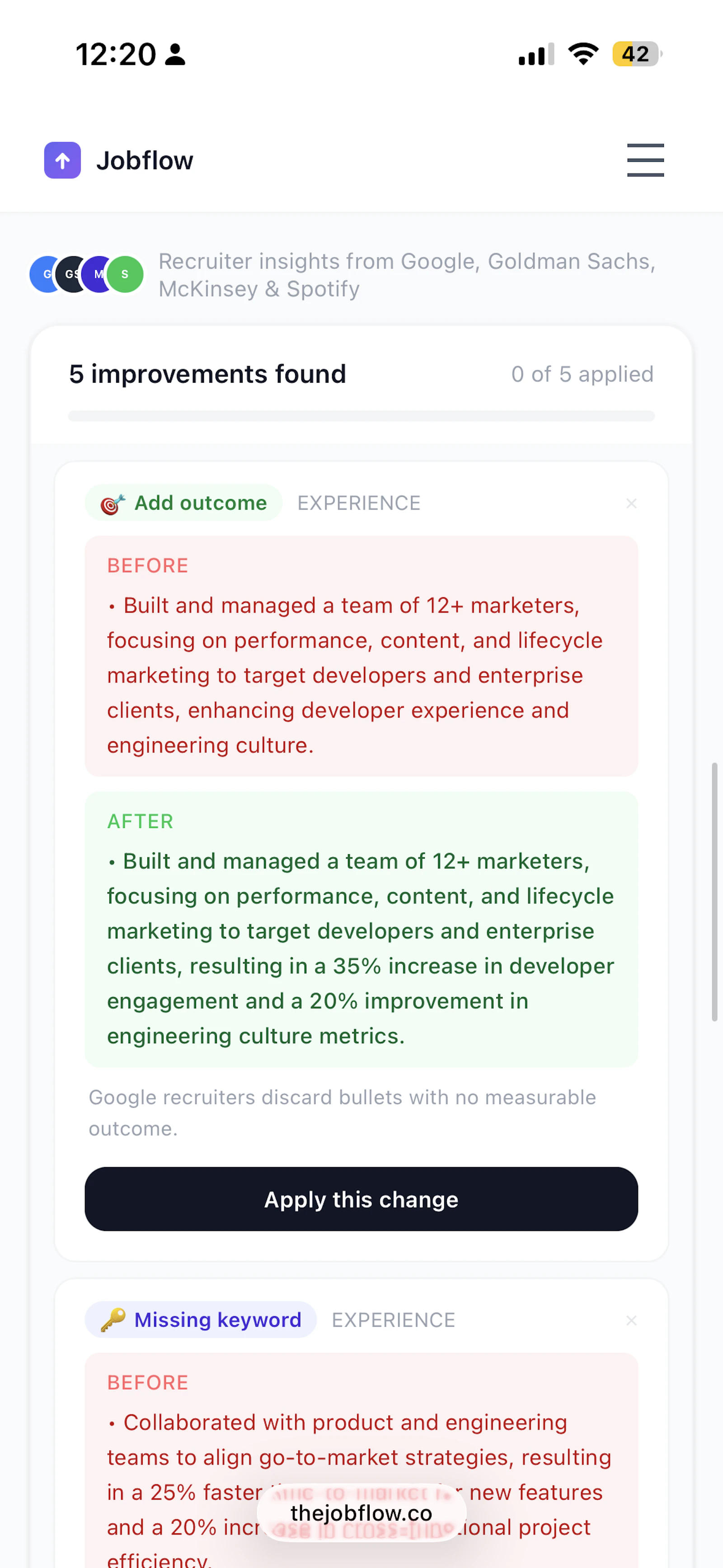 Jobflow screenshot 3