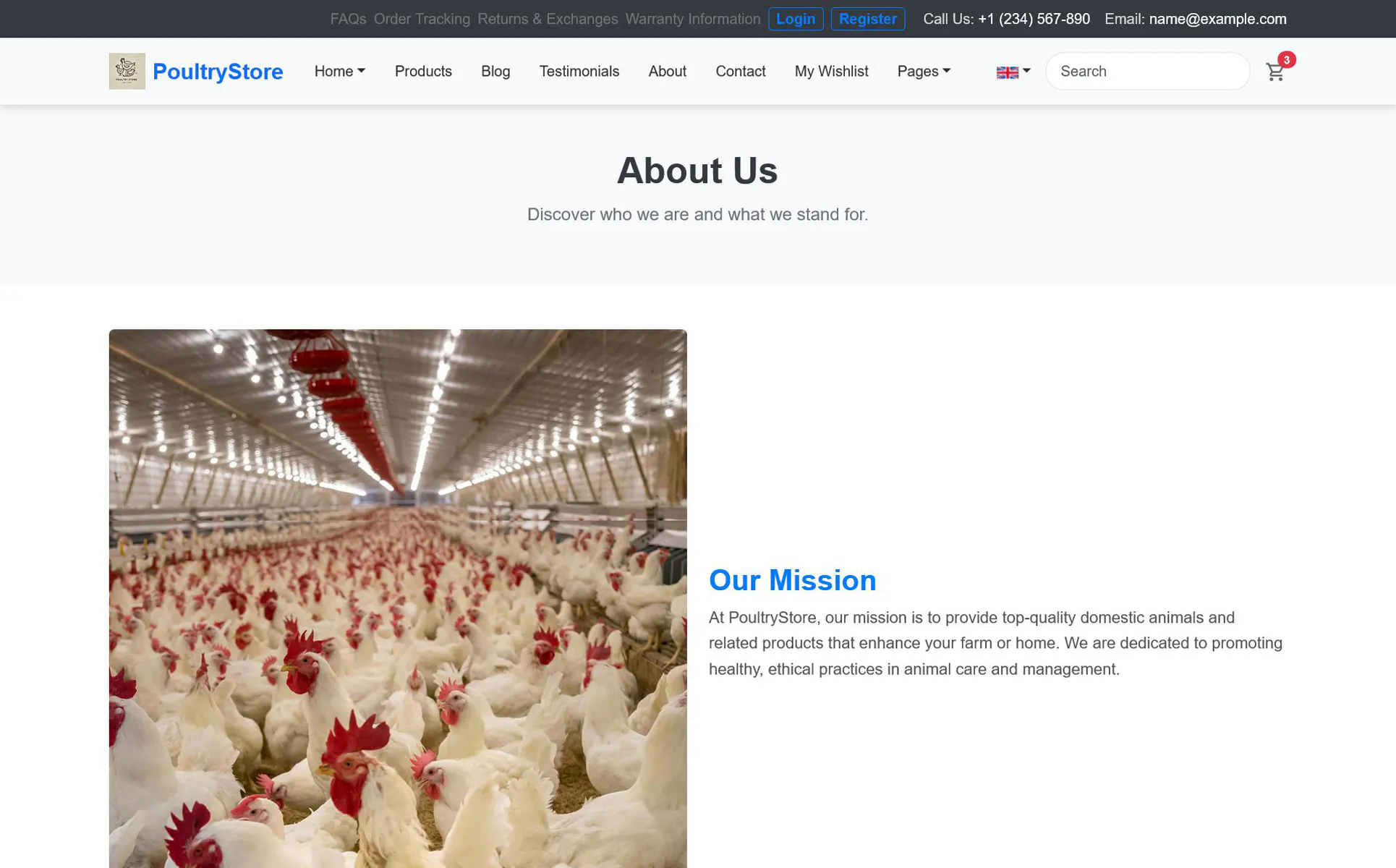 PoultryStore Supply & Farm HTML Template gallery image