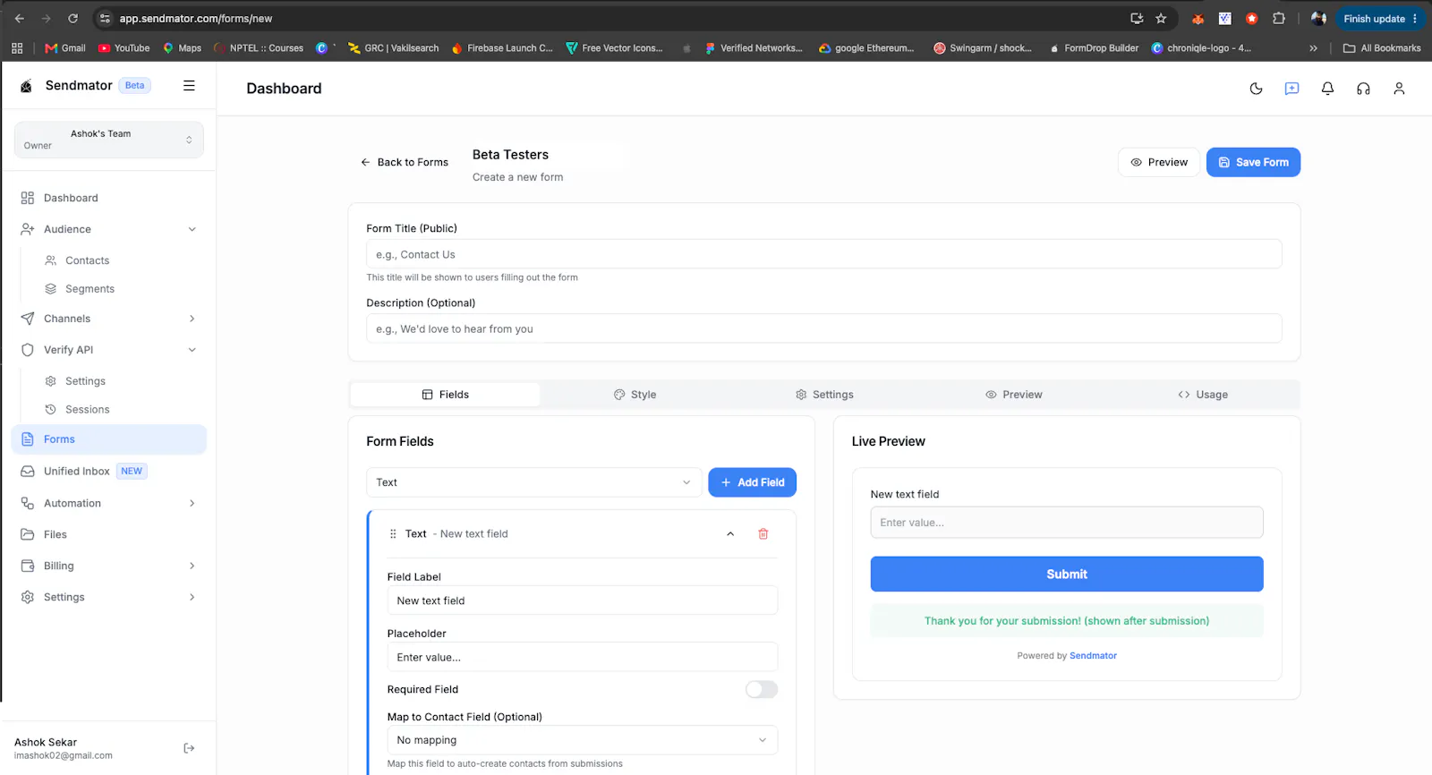 Sendmator screenshot 5