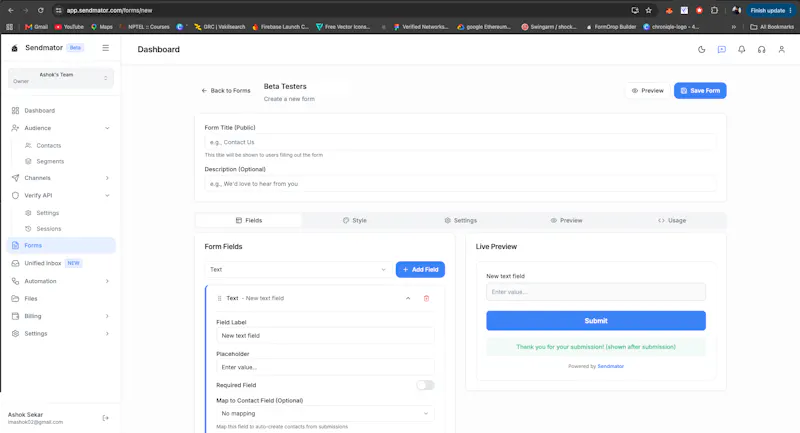 Sendmator screenshot 5