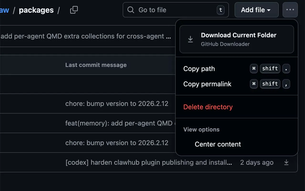 GitHub Directory Downloader Extension のプロダクトバナー