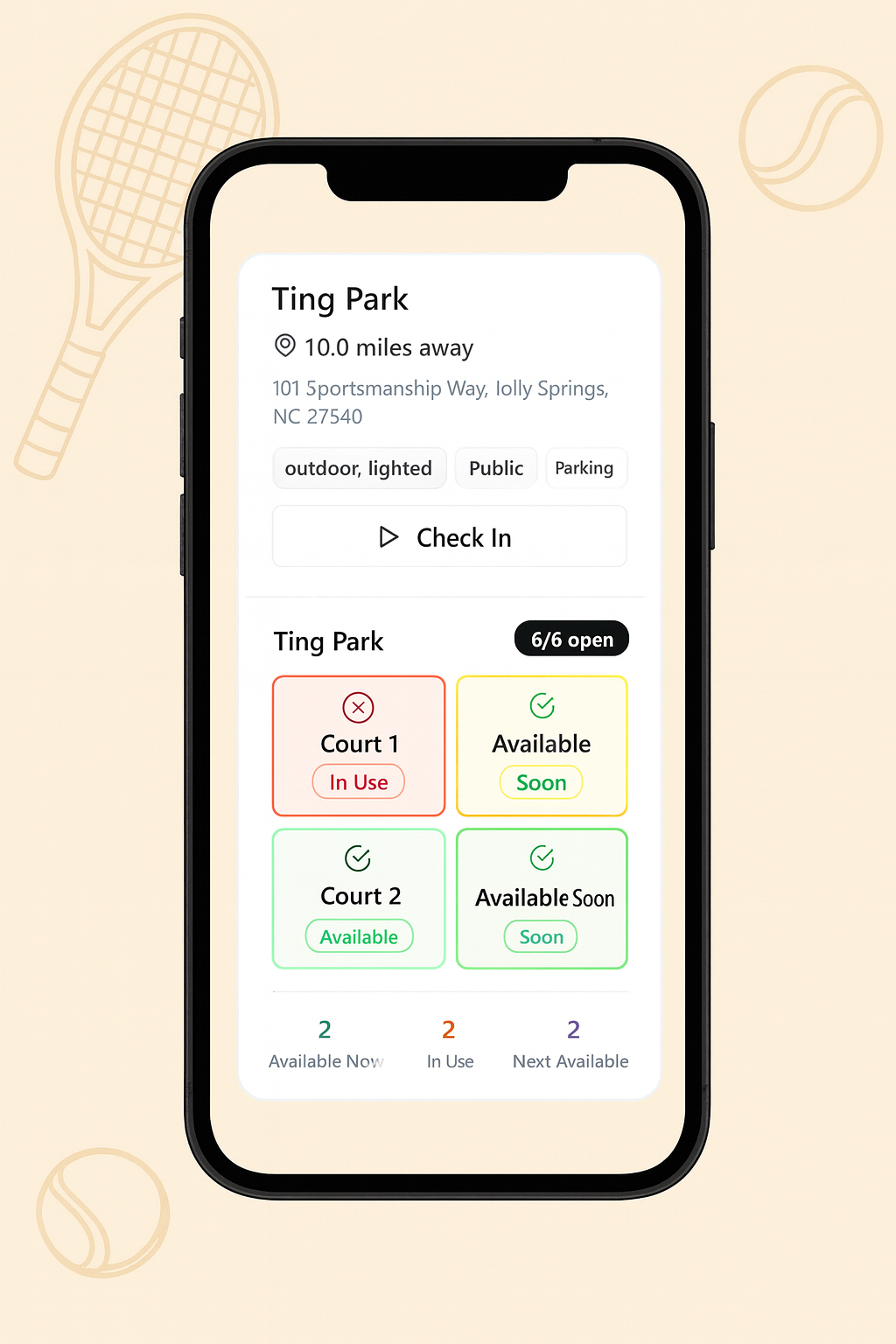 Média OpenCourts.app - Découvrez les tribunaux à proximité, voir la disponibilité en temps réel. 7