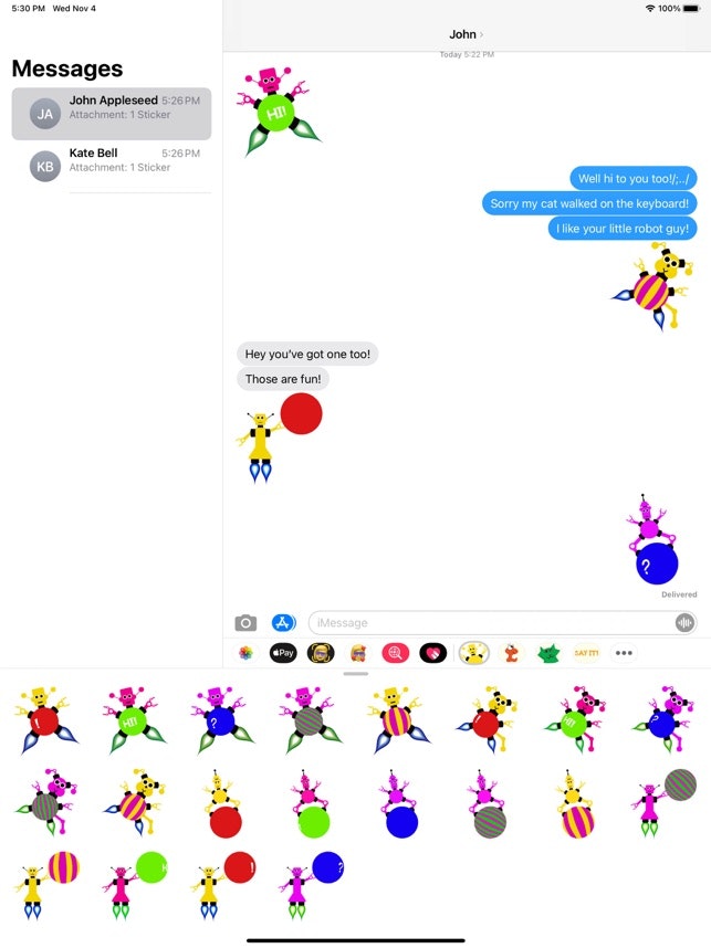 Fun Animated Robots Stickers gallery image