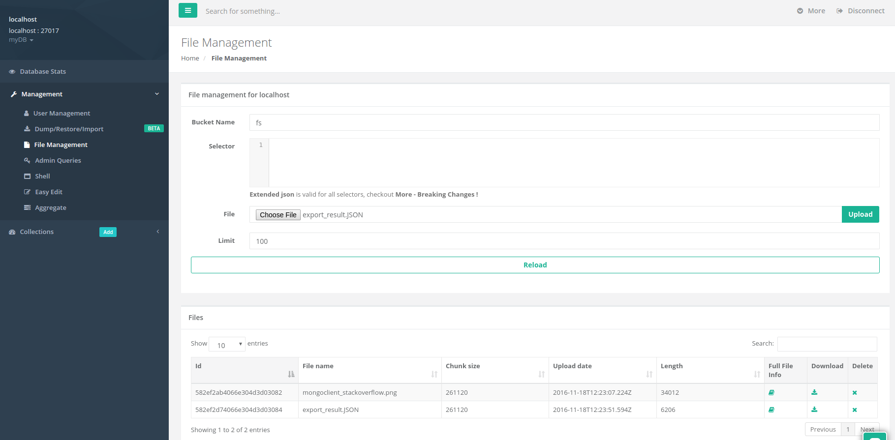 Mongoclient gallery image