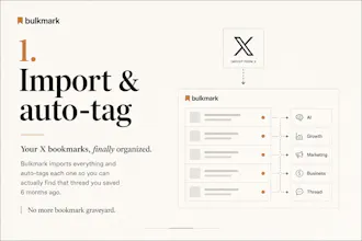 Bulkmark - X Bookmarks into knowledge. gallery image
