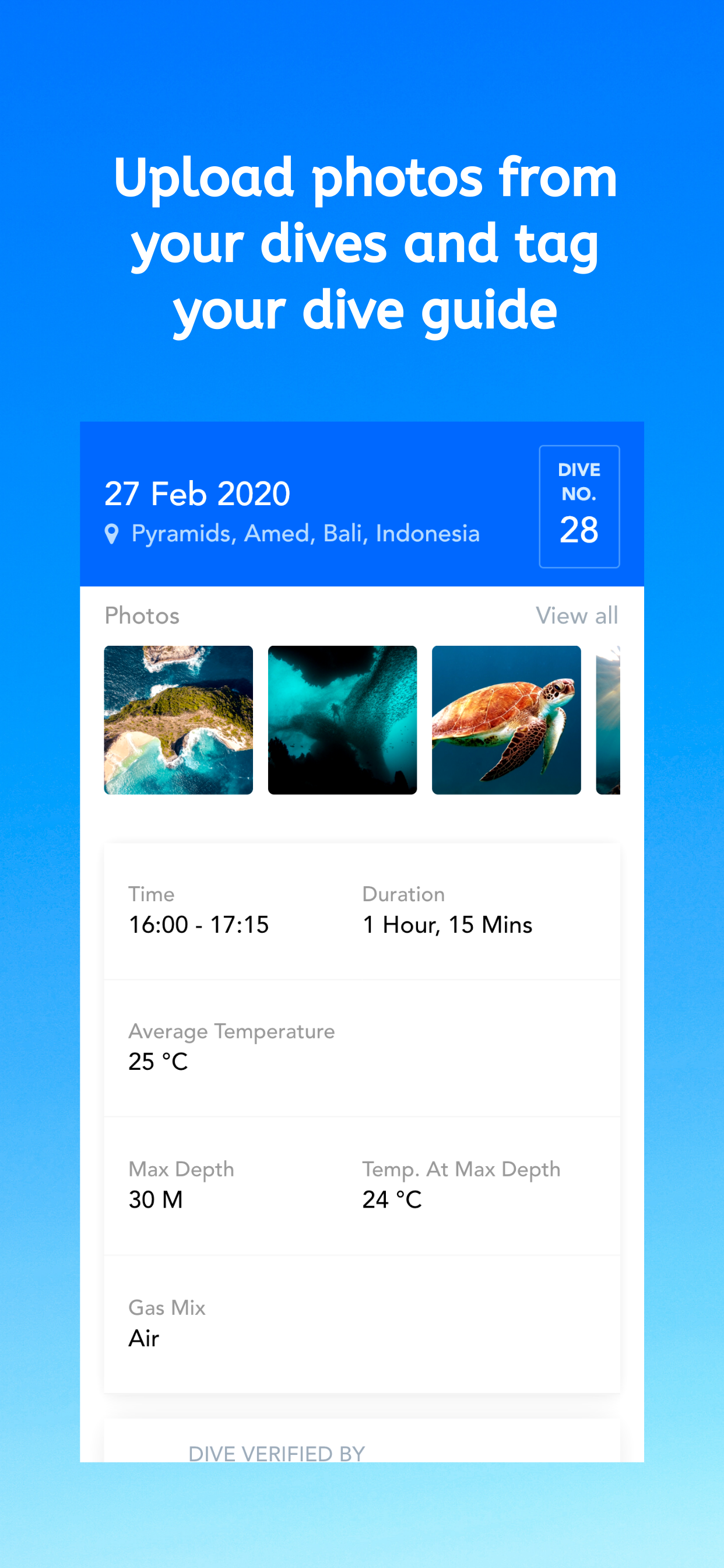 150bar Dive Log gallery image