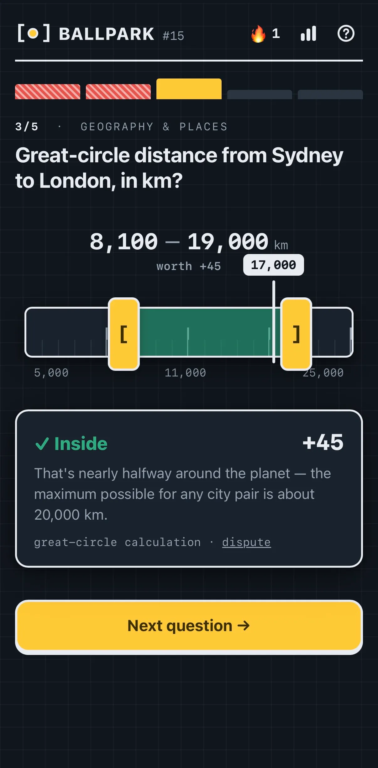 Ballpark — the daily estimation game gallery image