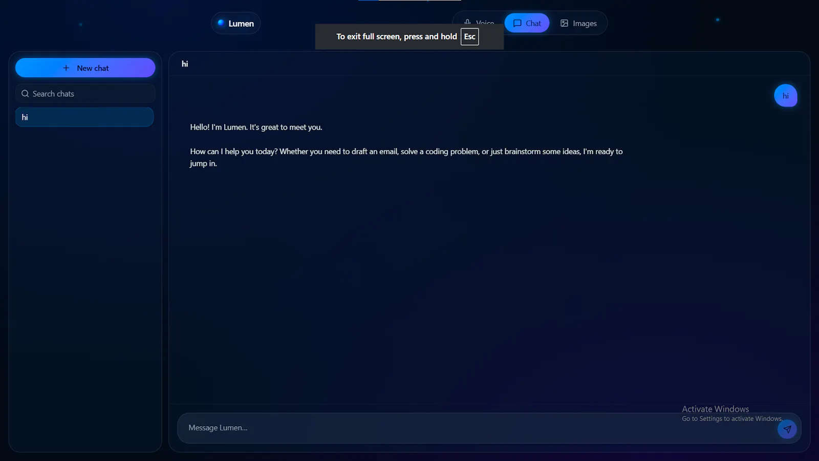 Lumen AI screenshot 2