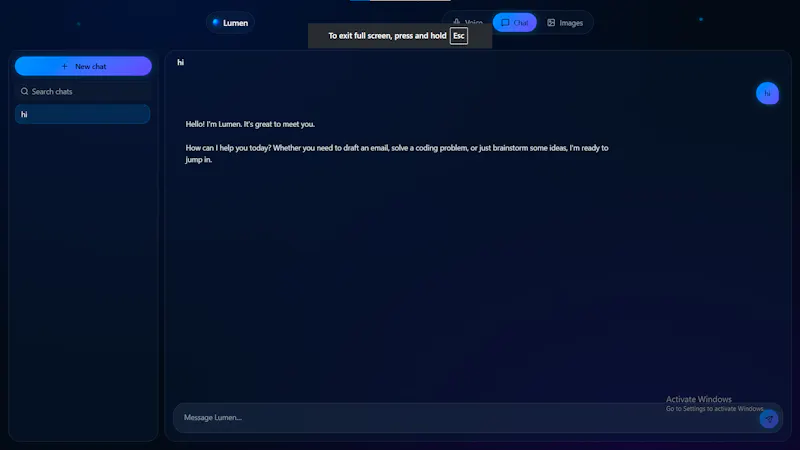 Lumen AI screenshot 2