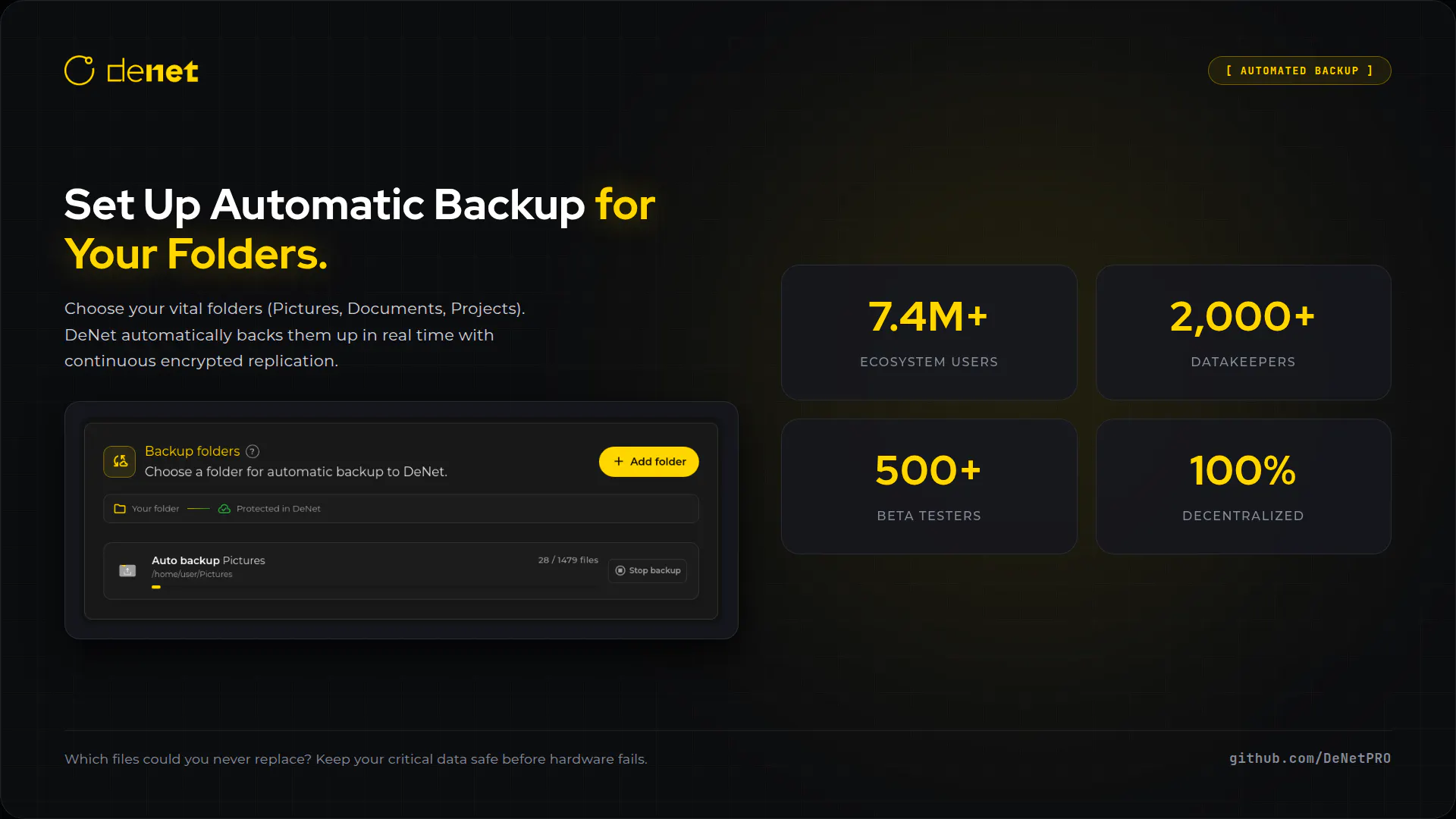 DeNet Storage Desktop screenshot 4