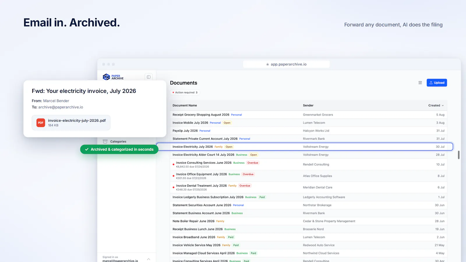 Paperarchive screenshot 3