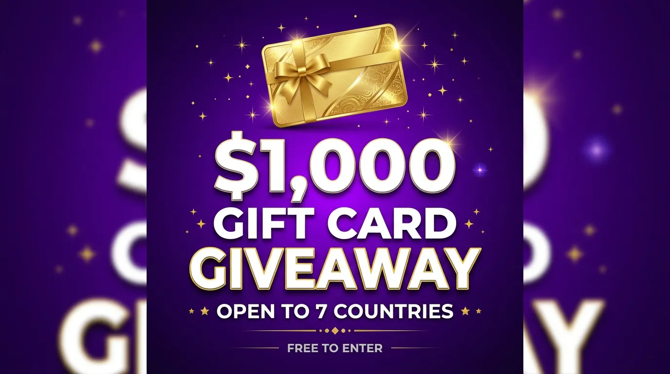 Giveaway for Turkey and Vietnam: $1,000 gallery image