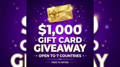 Giveaway for Turkey and Vietnam: $1,000 gallery image