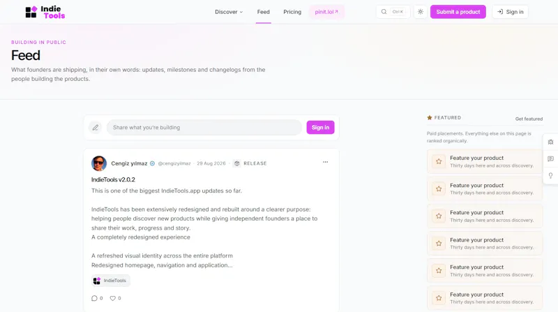 IndieTools screenshot 2