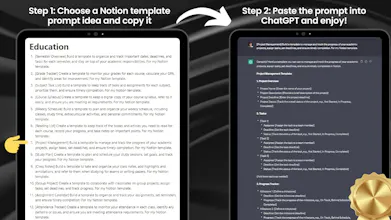 20K Prompts Notion Template Ideas Bundle gallery image