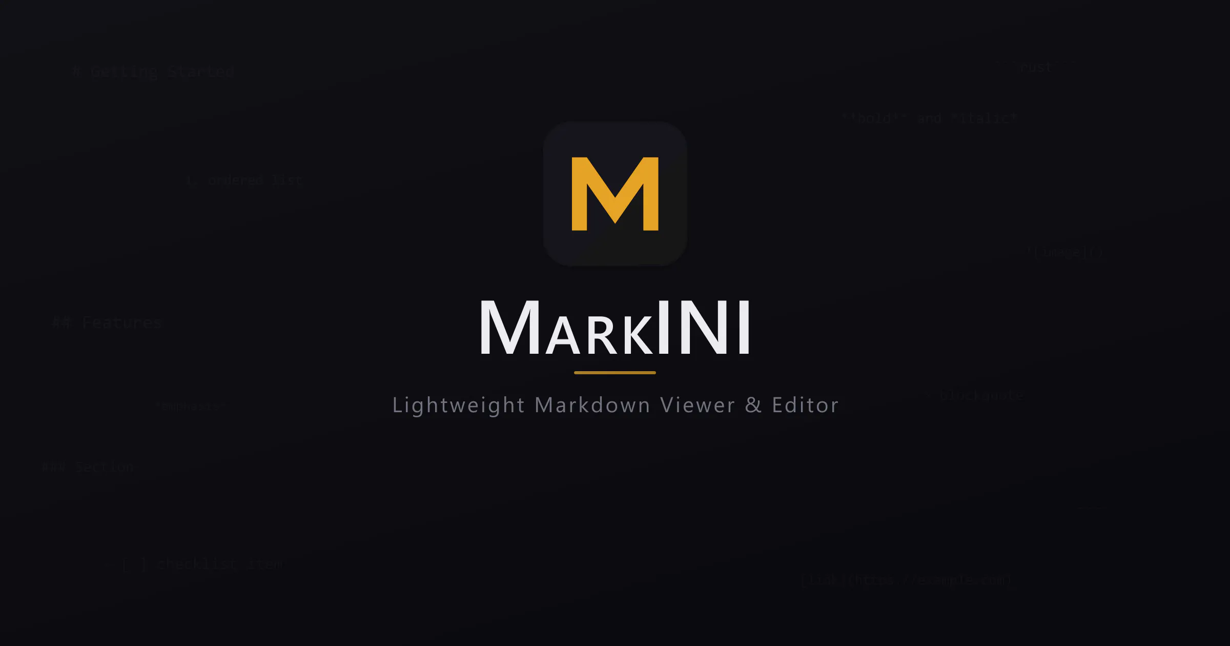 Markini のプロダクトバナー