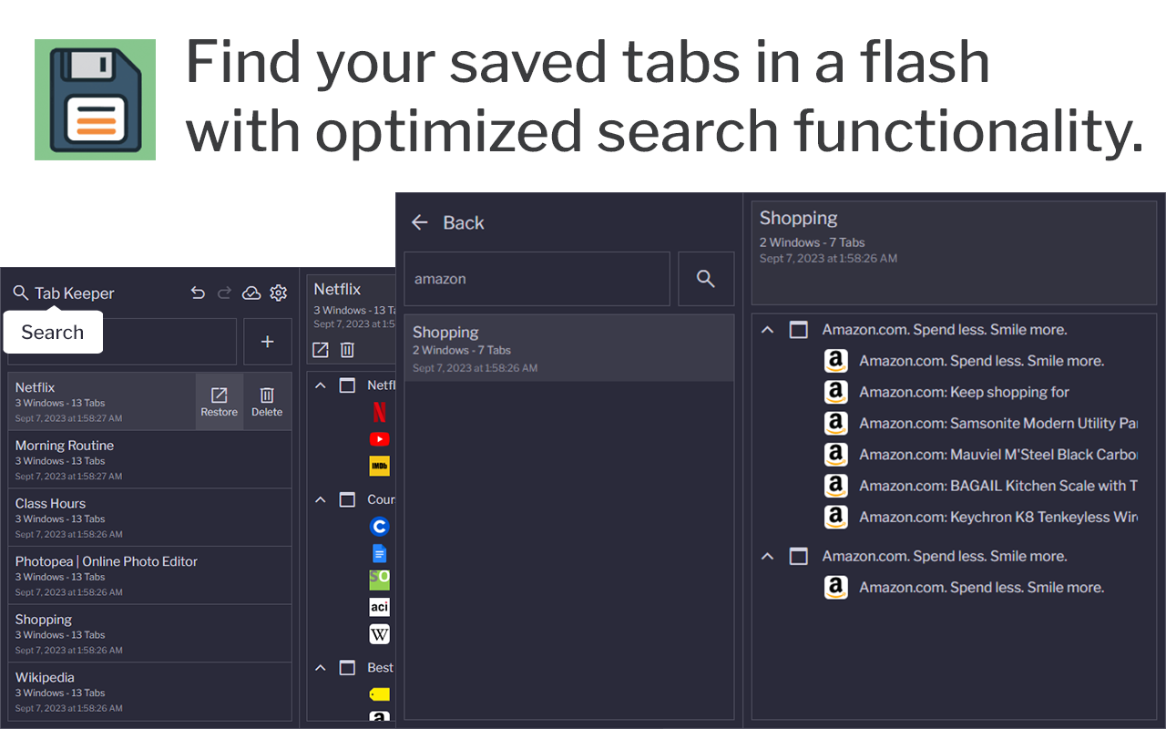 Sekme Keeper - Chrome için sekme yöneticisi medya 4